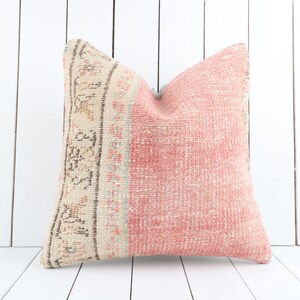 18x18 Pillow Cover, Decorative Throw Pillow, Turkish Kilim Pillow, Handwoven Tribal Pillow, Sofa Accent Pillow, Cushion Cover, Home Decor