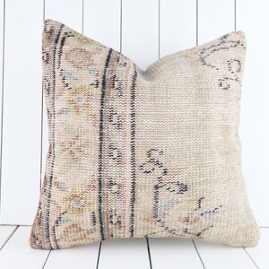 20x20 Kilim Pillow, Turkish Kilim Pillow, Decorative Throw Pillow, Bohemian Kilim Pillow, Anatolian Tribal Pillow, Kilim Cushion Cover