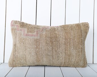 12x20 Decorative Kilim Pillow, Handmade Kilim Pillow, Vintage Kilim Pillow, Kilim Pillow Cover, Turkish Kilim Pillow, Kilim Cushion Cover