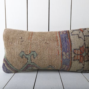 decorative pillow, turkish carpet pillow, 8x16 kilim pillow, bohemian carpet pillow, home decor, sofa pillow, tribal pillow, cushion cover