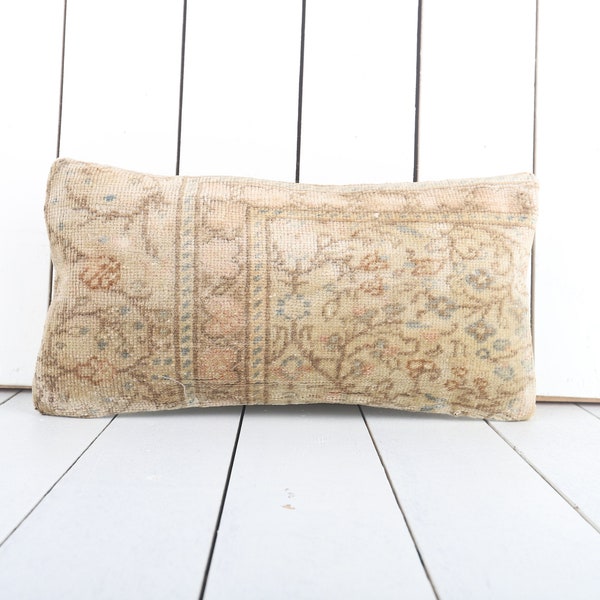 antique pillow, 8x16 kilim pillow, turkish carpet pillow, turkey pillow, boehmian kilim pillow, home decor, couch accent pillow, boho pillow