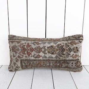 turkish carpet pillow, 8x16 kilim pillow, throw pillow, decorative pillow, home decor, boho pillow, bohemian kilim pillow, anatolian pillow