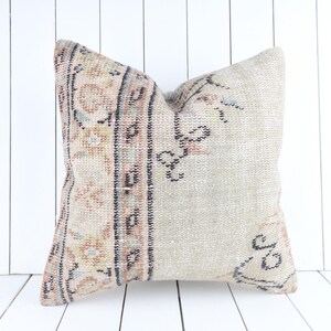 20x20 Handmade Kilim Pillow, Bohemian Kilim Pillow, Turkish Kilim Pillow, Home Decor, Cushion Cover, Tribal Boho Pillow, Ethnic Kilim Pillow