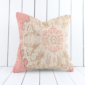 Vintage Kilim Pillow, 18x18 Pillow Cover, Home Decor, Ethnic Kilim Pillow, Traditional Pillow, Boho Decor, Sofa Pillow, Cushion Cover