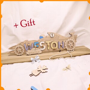 Wooden Name Puzzle: Personalized Baby Toddler Toy
