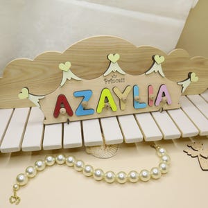Personalized Name Puzzle With Pegs | New Christmas Gifts for Kids Wooden Toys Baby Shower Custom Toddler Toys First Birthday