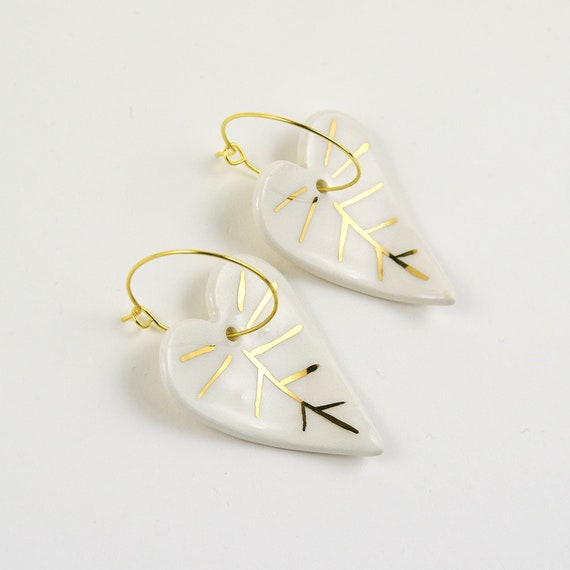 Bridal Leaf Earrings,boho and Exotic - Etsy display picture 2