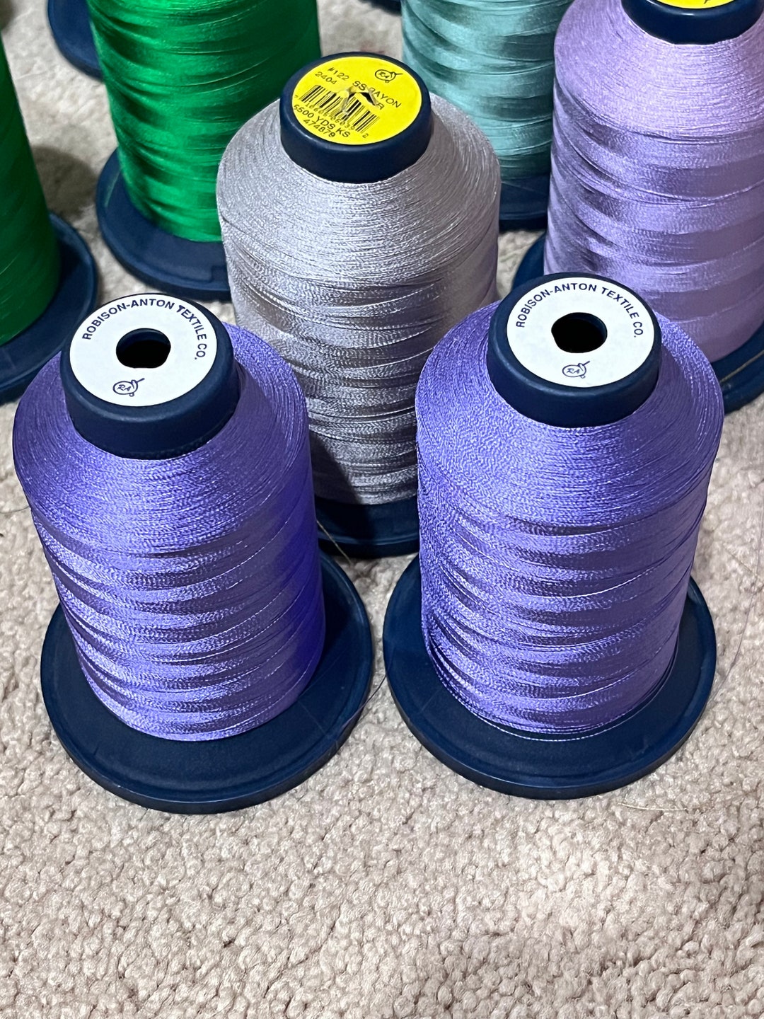 Mauve Serger Thread, Cone Thread for Quilting, Serging, Embroidery and ...