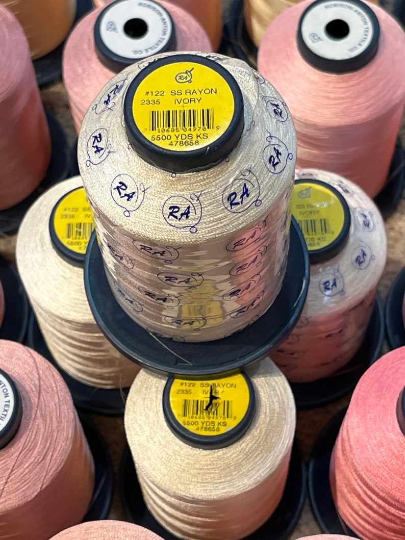 Pearl Gray Thread, Cone Thread for Quilting, Serging, Embroidery and ...