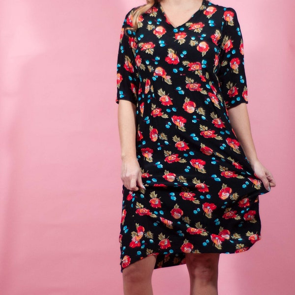 Poppy Print Dress Etsy