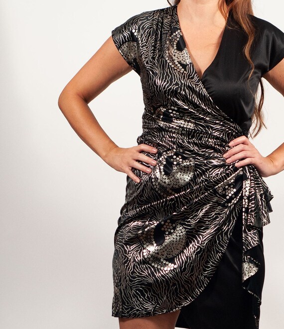 Disco wrap dress hotsell