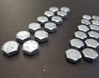 Decorative Resin Bolt Heads 1 Dozen Etsy
