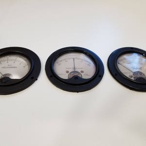 Vintage Gauges Trio resin replicas