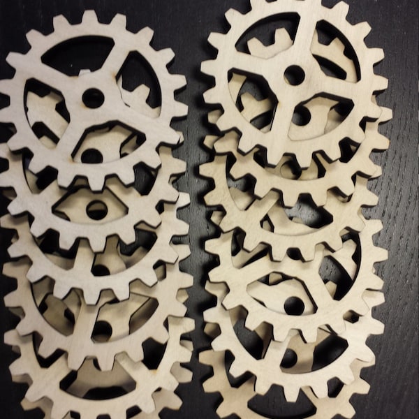 Wooden Gears for Steampunk