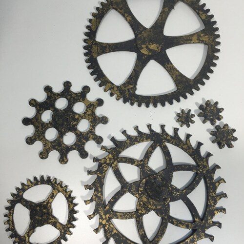 Decorative Resin Gears Etsy