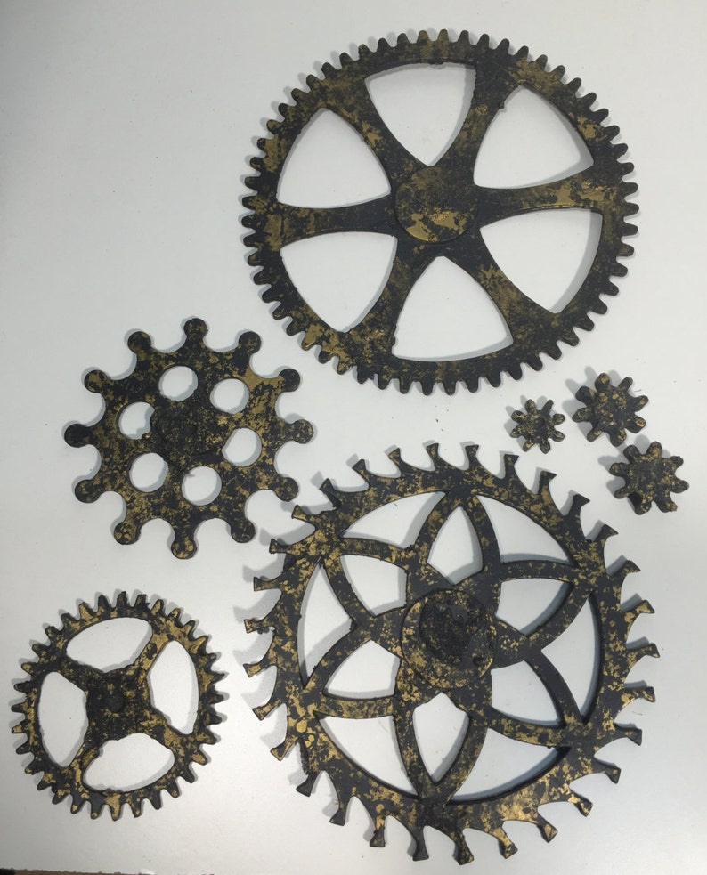 Decorative Resin Gears Etsy