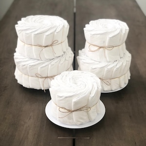 DIY Exposed Diapers &quot;Decorate Your Own&quot; Diaper Cake Baby Shower Birthday Baby Sprinkle Gift / Centerpiece