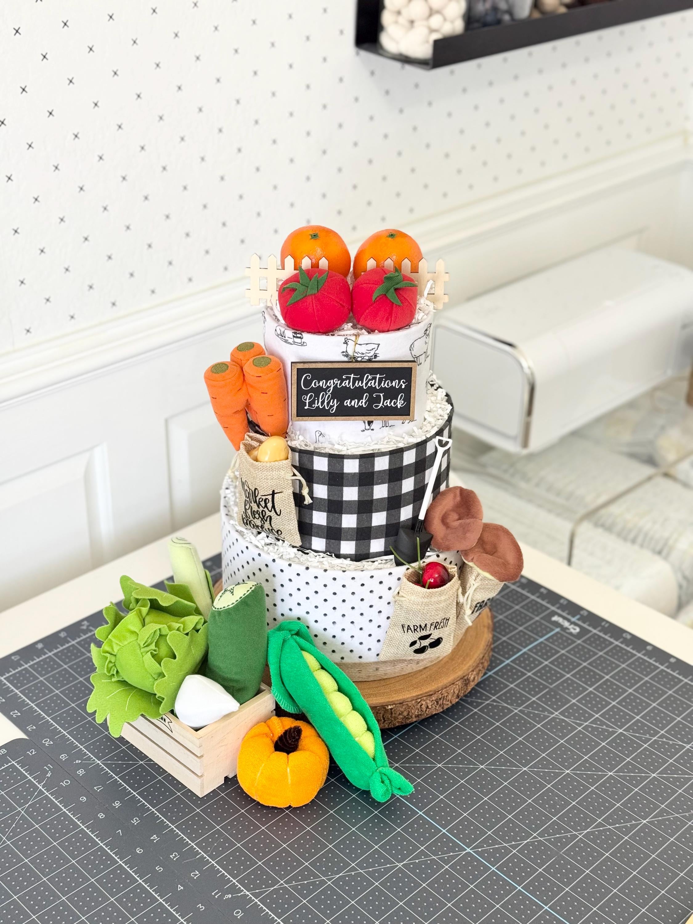 Fruit & Vegetable Diaper Cake, 