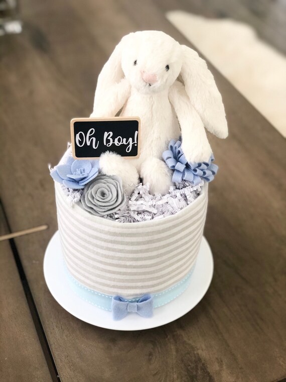 Menthe Vert Rose Ou Bleu Lapin Lapin Mini Couche Gateau Baby Etsy France