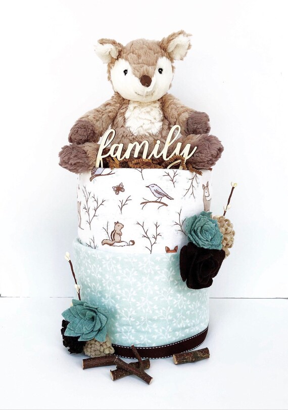 deer diaper cake