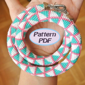 Modello all&#39;uncinetto con perline &quot;Miss Originality&quot;, collana o braccialetto con motivo a corda all&#39;uncinetto con perline, perline, modello tutorial PDF - Solo modello