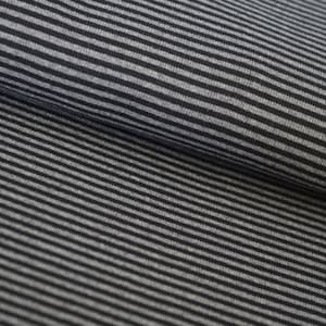 Fabric fabric cuffs ringside stripes grey black Hilco jersey knit fabric LIJO