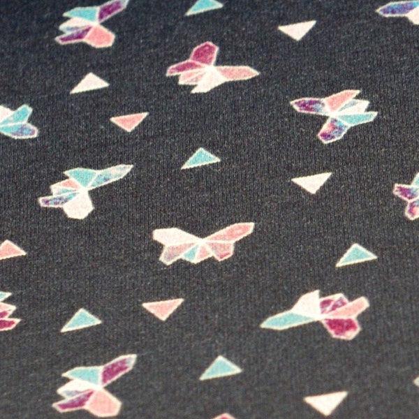 Jersey Hilco Butterfly Animals Origami Children's Substances fabric pastell jersey knit fabric Lijo butterfly