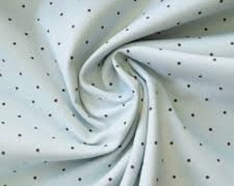 Feincord bedruckt Dots Hilco Corduroy mit jersey knit fabric cord Kord Punkte Polka dots Tiere türkis mint schwarz Reine Baumwolle LIJO