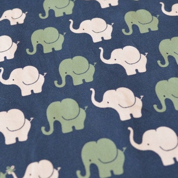 Stoff Jersey Lucky Elefanten Elefant blau mint jersey knit fabric Lijo