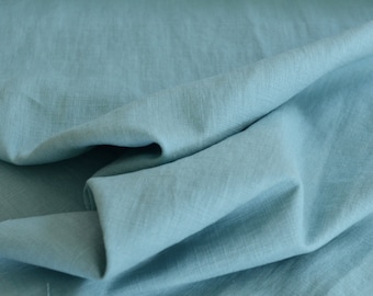 Fabric Pure linen for dresses Bed linen Curtains mint enzyme washed fabrics LIJO