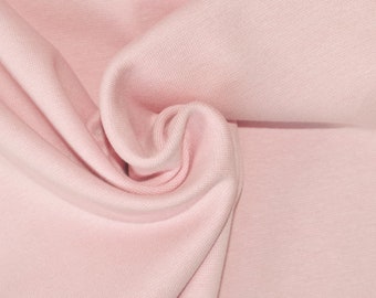 Stoff Bündchen glatt soft rose/rosa  0,30 m jersey knit fabric