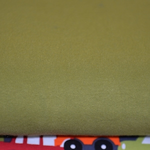 Fabric fabric fabric cuffs Hilco uni oliv green 100 cm BreitLIJO