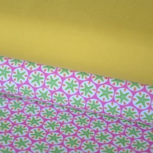 Fabrics Kids Jerseystoff STERNE rose/green/yellow HilcoLIJO
