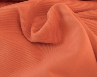 Fabric Fabrics Children's Fabric Meterware Fabric Cub Rib Orange terra Hilco 0.30 mLIJO