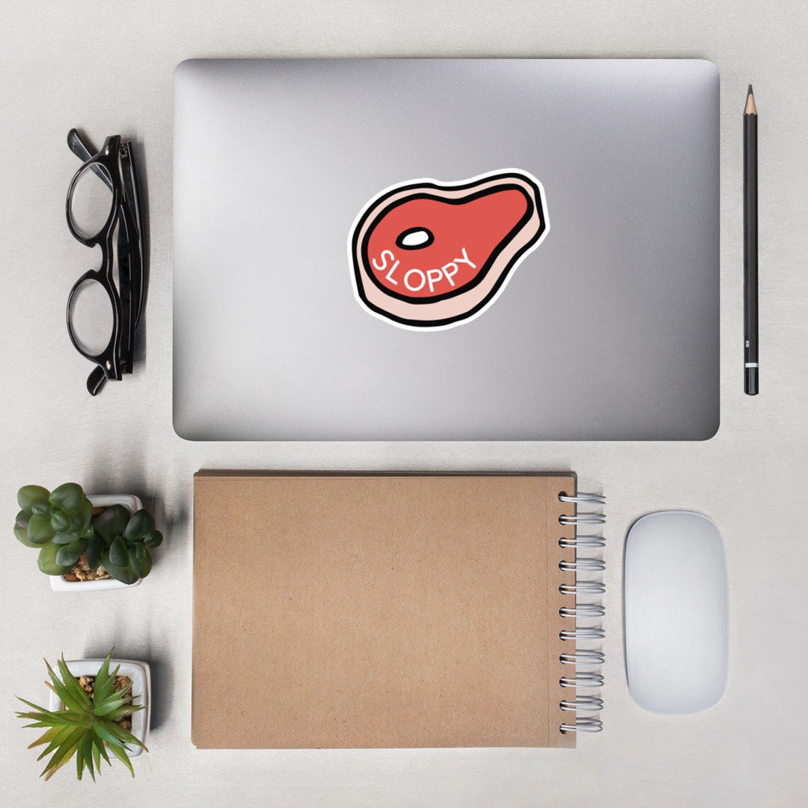 I Think You Should Leave Sloppy Steak Cartoon Sticker Baby Etsy