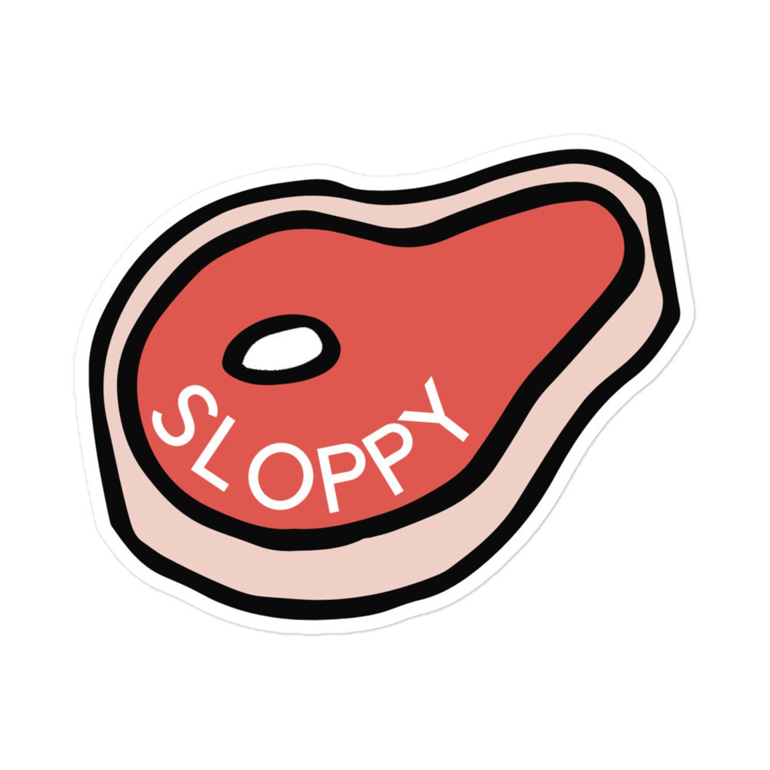 I Think You Should Leave Sloppy Steak Cartoon Sticker Baby Etsy