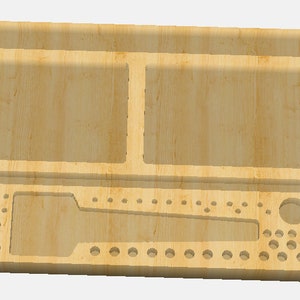 Tool and Bits holder for the Carbide 3D Shapeoko XL XXL W/ Dewalt Spindle 11&quot;x7&quot; Downloadable Carbide Create File .c2d and .SVG