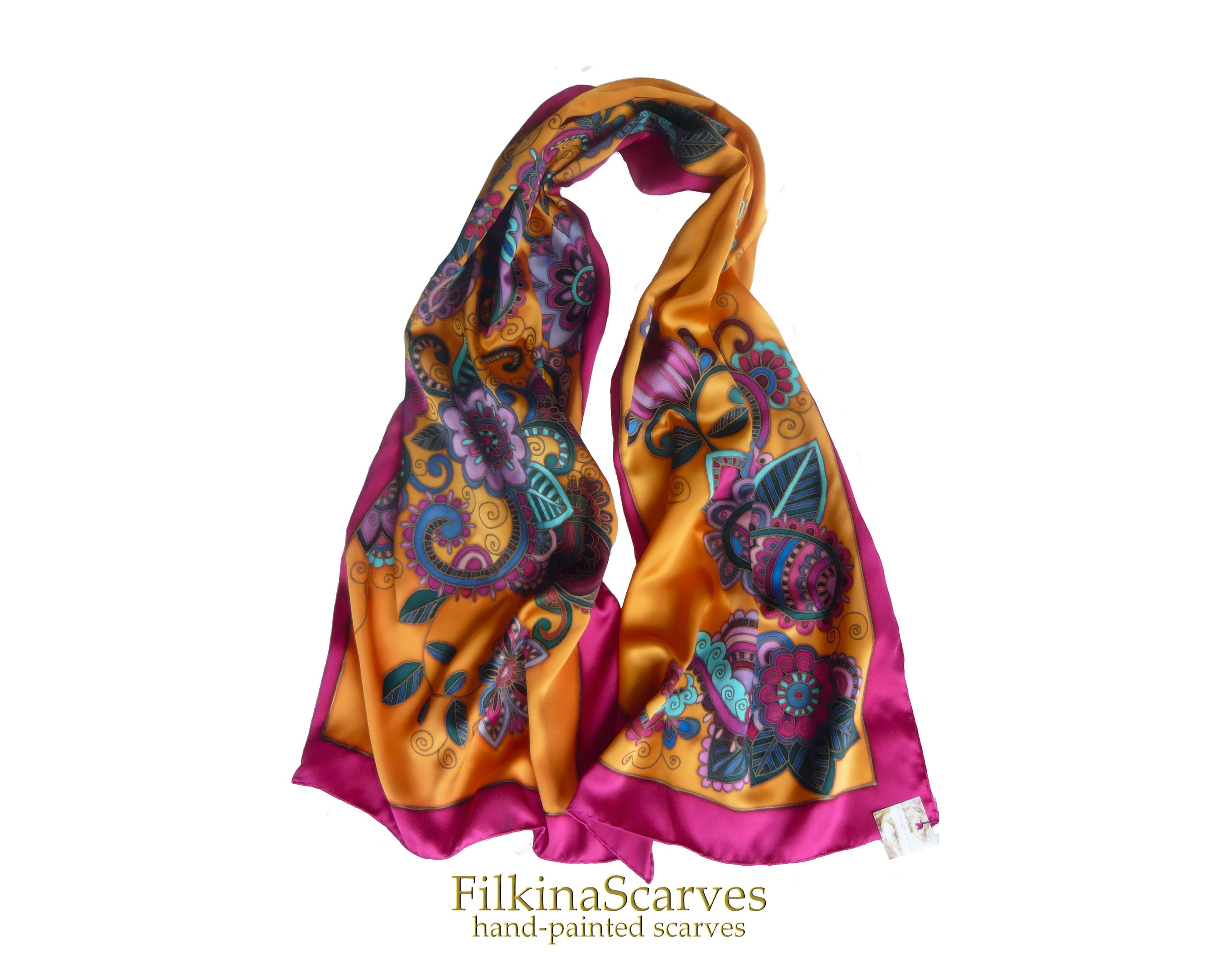 Hot batik - original idea for silk scarves Hot batik - original idea for silk scarves