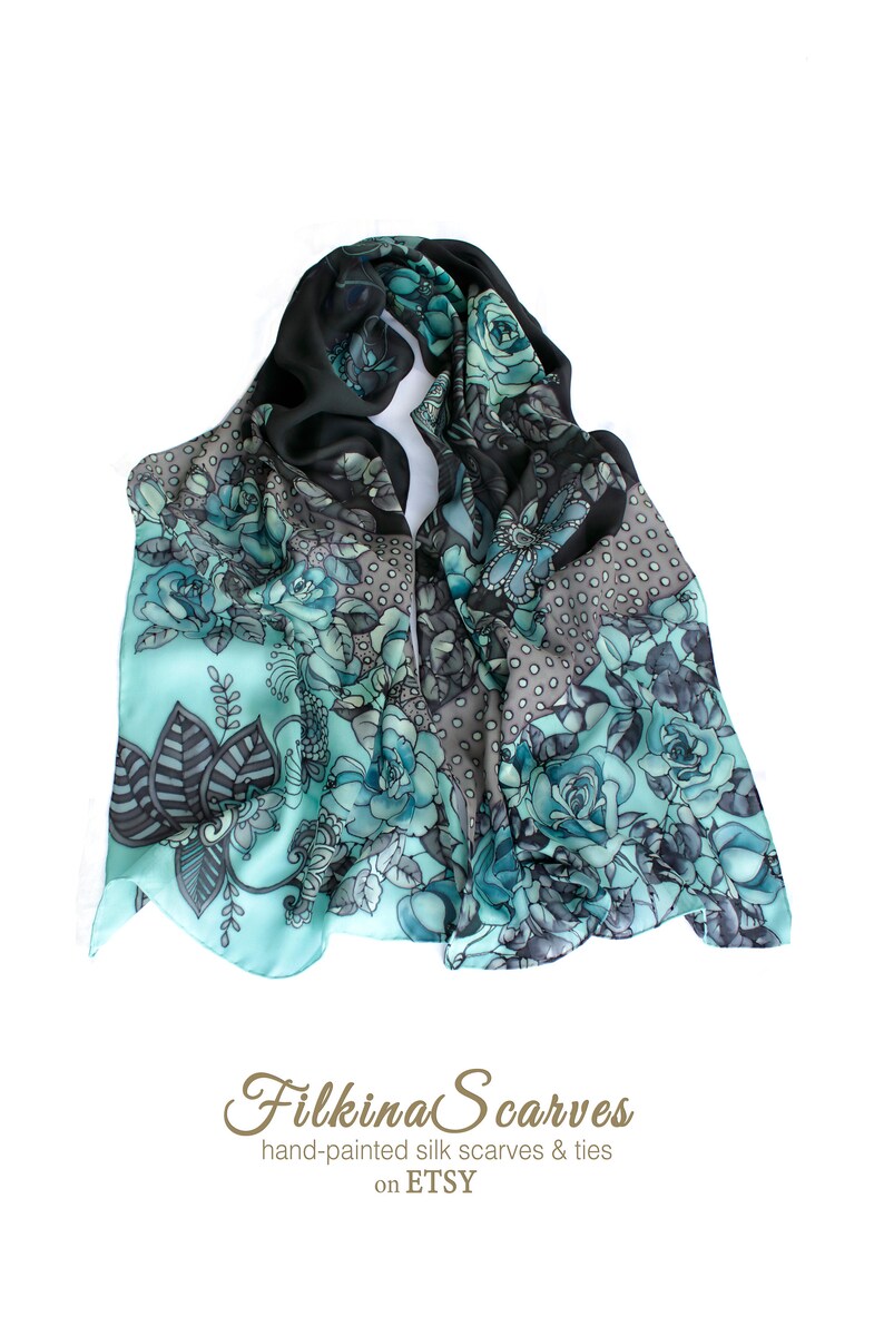 silk chiffon shawl