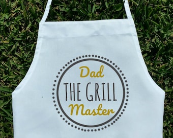 Papa De Grill Meester Schort Vaderdag Schort Grillen Koken Vader Schort Chef Volledige Schort Keuken Vaderdag Cadeau