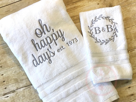 Personalized bath towel sets sale
