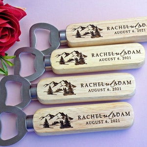 Bulk Engraved Bottle Opener, Party Favors, Wedding favors for guests, Rustic Wedding Favor, Bottle Opener, Gifts, Love Gift, Min.order 10
