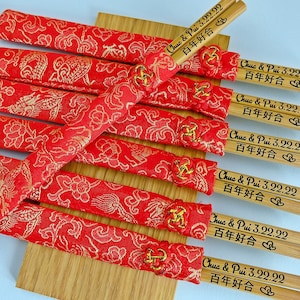 New Personalized Chopsticks, Save the date, Wedding Favor Chopsticks, Engraved Chopsticks, Wedding Gift, Party Favors, Bulk, Min.Order 30pr