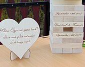 Personalized Giant Wedding Guestbook Alternative, Giant Wood Blocks, Engraved Blocks, Tower Guestbook, 3D Guestbook, Lawn Game,Outdoor games