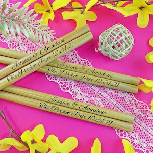 New Personalized Chopsticks, Save the date, Wedding Favor Chopsticks, Engraved Chopsticks, Wedding Gift, Party Favors, Bulk, Min.Order 30pr