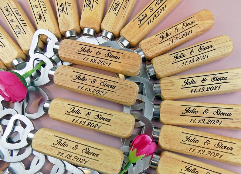 Bulk Engraved Bottle Opener Party Favors Wedding Favors for Etsy