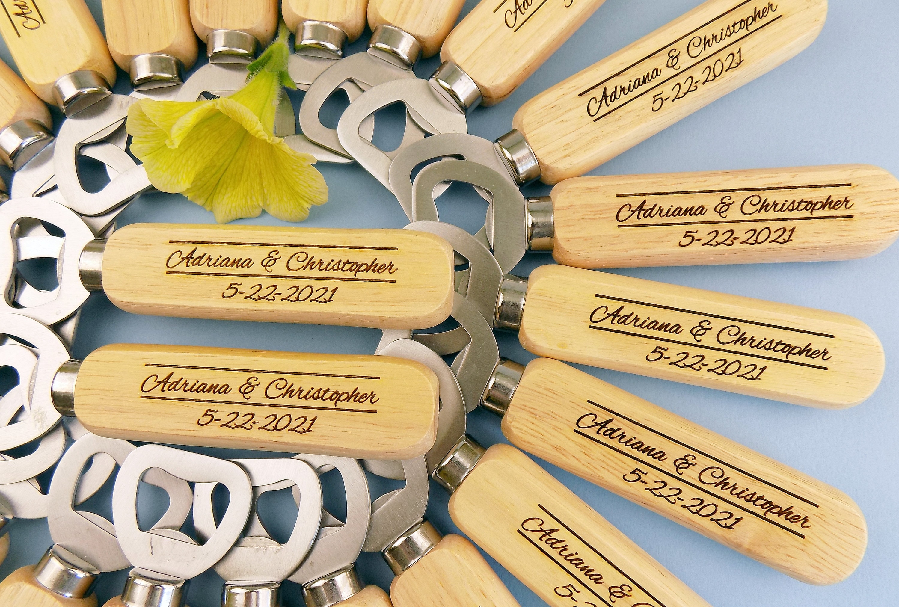 Bulk Engraved Bottle Opener Party Favors Wedding favors for Etsy