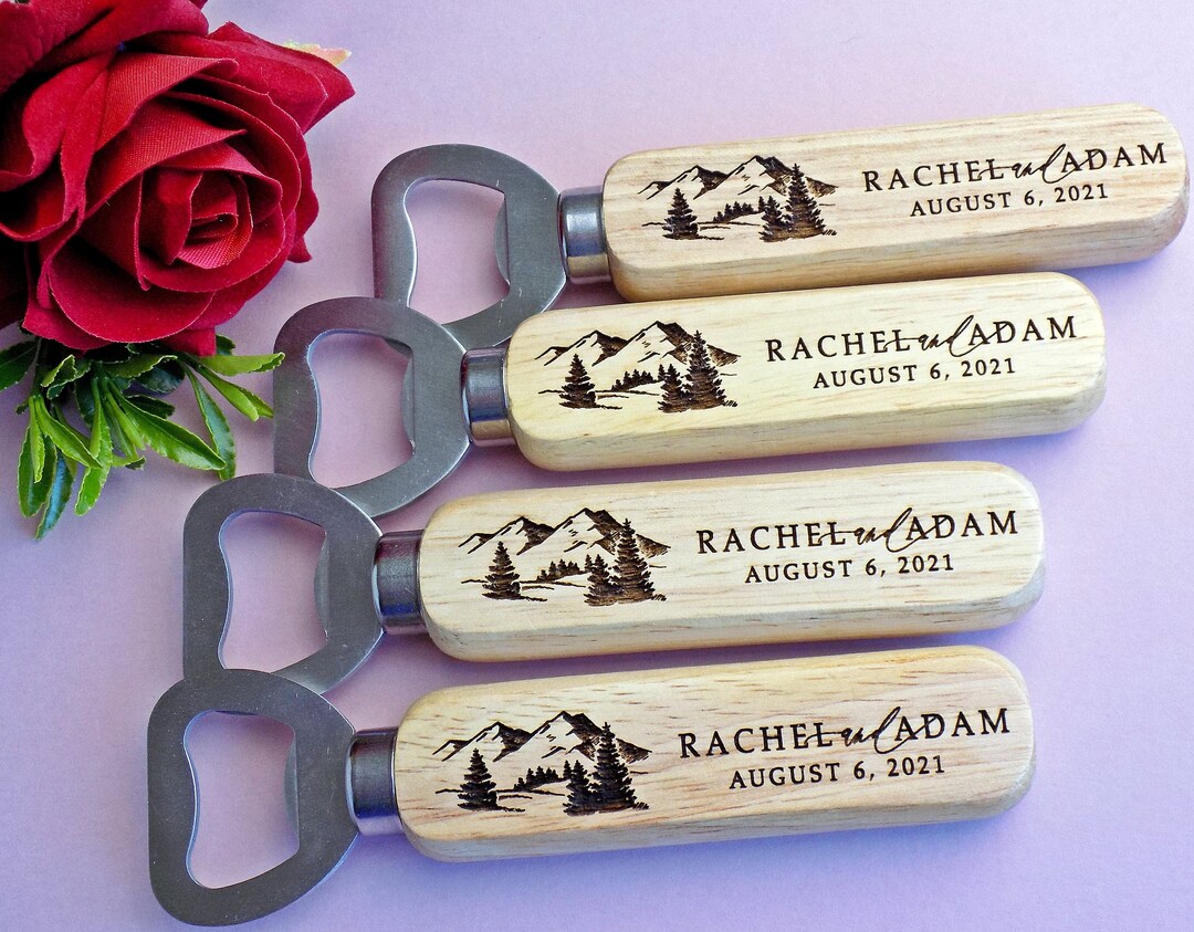 Bulk Engraved Bottle Opener, Party Favors, Wedding Favors for Guests