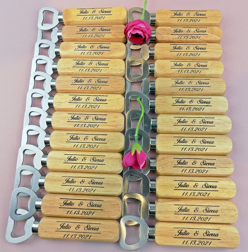 Bulk Engraved Bottle Opener Party Favors Wedding Favors for Etsy