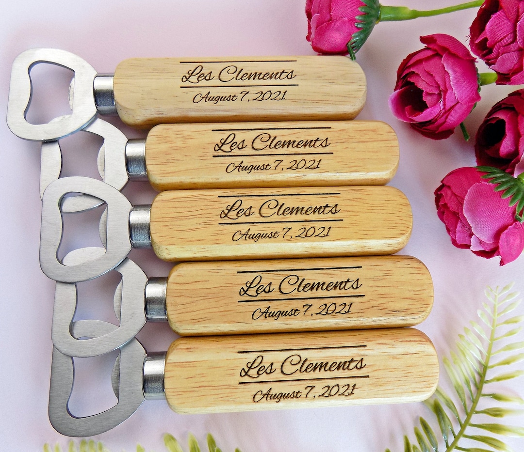 Bulk Engraved Bottle Opener, Party Favors, Wedding Favors for Guests